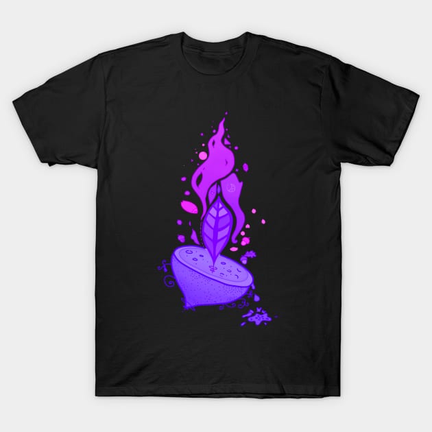 Purple doodle T-Shirt by moonlitdoodl